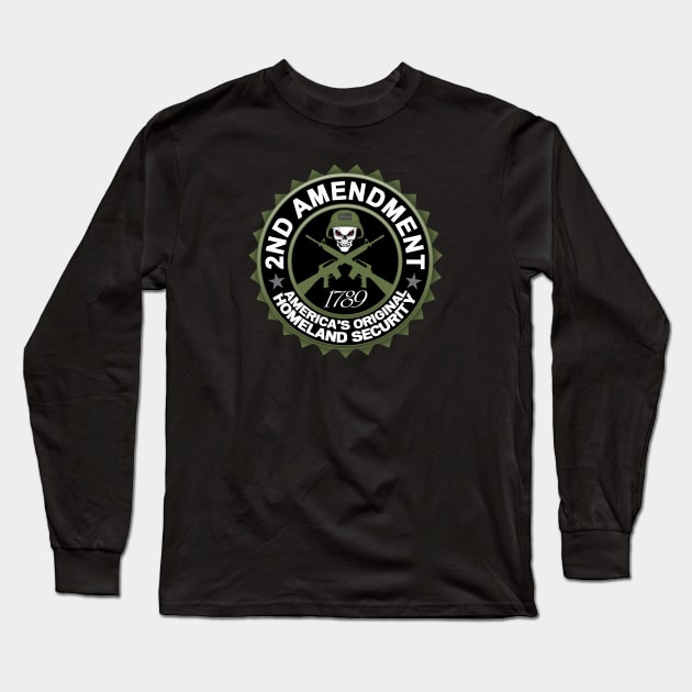 2nd. Amendment Long Sleeve T-Shirt by razrgrfx